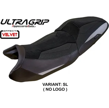 Moto sedlo TPZ Italia Potah sedla BMW R 1300 GS Touring (23-24) Ahus Velvet Ultragrip Model potah sedla: bez loga SL (silver)