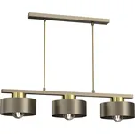 Lustr na lanku MARTI 3xE27/15W/230V mosaz/zlatá