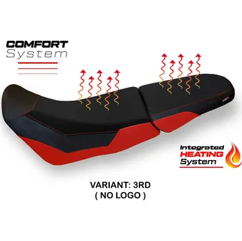 Moto sedlo TPZ Italia Vyhřívaný potah sedla Honda Africa Twin 1000 Adventure (18-19) Heating Comfort potah sedla: bez loga 3RD (red)