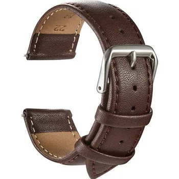 Řemínek na hodinky Kožený řemínek Ricardo Imola, hnědý V1 - 12 mm