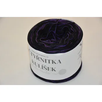 Čepice Kulíšek čtyřnitka 4N/470m - 034 černá+malachit (na 2 čepice)