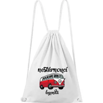 Sportovní batoh DOBRÝ TRIKO Bavlněný batoh Nestárnoucí legenda Barva: Bílá