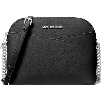 Kabelka Michael Kors Jet Set Travel Medium Dome Crossbody Bag Black Silver