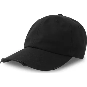 Kšiltovka 6 panelová baseballová kšiltovka Dad Hat Destroyed-S black onesize