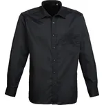 Popelínová košile s dlouhým rukávem PR 200 black 44.5