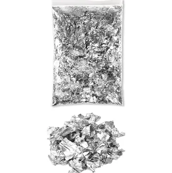 Metalické vločky do pryskyřice v sáčku Barva: Stříbrná