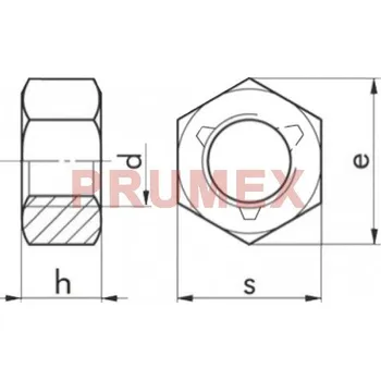 Matice Matice samosvorná DIN 980 M12 nerez A4