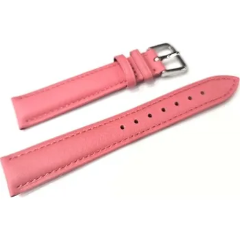 Řemínek na hodinky Kožený řemínek Rate růžový 16 mm T1907R/16