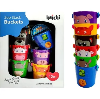 Hračka pro nejmenší Mamido Kbelík na písek se zvířátky