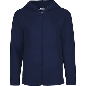 Dívčí mikina Dětská mikina s kapucí z bio bavlny O 13301 navy 128/134