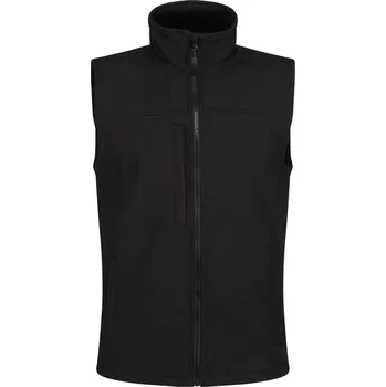 Pánská vesta 2-vrstvá softshellová vesta Flux TRA 788 black 6XL