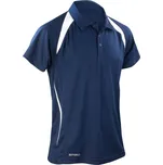 Pánské týmové piqué polo S 177M navy-white L
