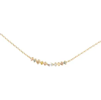 Šperk PDPAOLA Pozlacený náhrdelník s barevnými zirkony Lotus Colors CO01-951-U + 2 měsíce na vrácení zboží