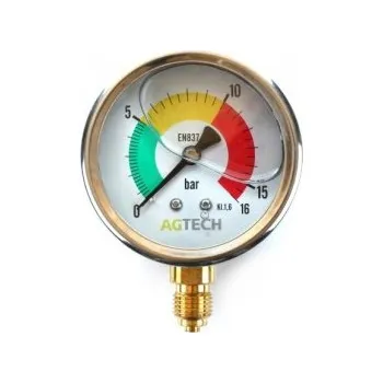 Postřikovač Manometr postřikovače 0-16bar 1/4" s glycerinem MZR 39215