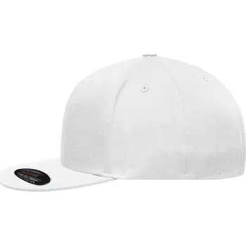 Pokrývka hlavy 6 panelová Flexfit® kšiltovka s plochým kšiltem MB 6184 white L/XL