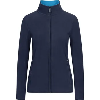 Dámská mikina Dámská dvojitá fleecová bunda 7965 navy-aqua L