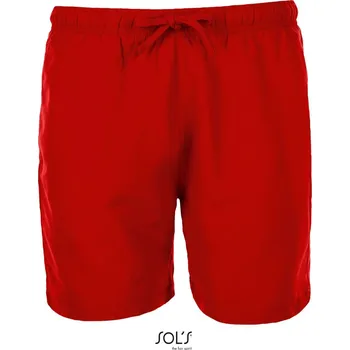 Pánské džíny Pánské plavecké šortky Sandy red S