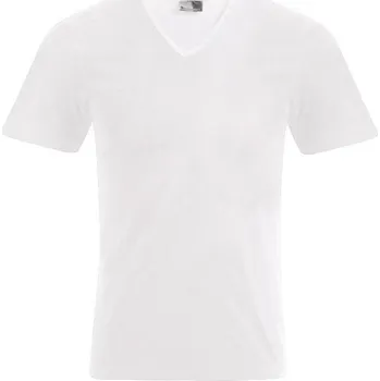 Pánské tričko "Slim Fit" s výstřihem do V 3082 white XL