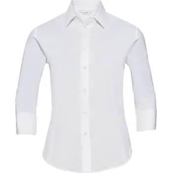 Dámská halenka Elastická halenka s 3/4 rukávem 946F white S