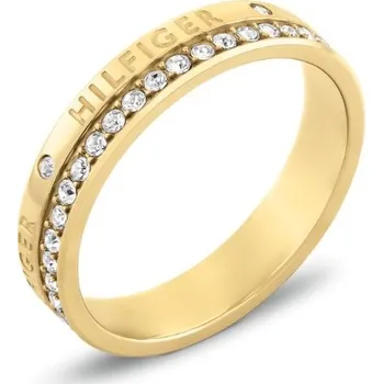 Módní doplněk Tommy Hilfiger Pozlacený prsten s krystaly Mini Crystals 2780911 56 mm + 2 měsíce na vrácení zboží