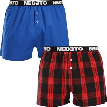 Sada pánského spodního prádla 2PACK pánské trenky Nedeto vícebarevné (2NTC010) XL Možnost vrácení zboží ZDARMA do 120 dnů!