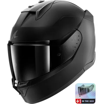 Helma na motorku Shark d-skwal 3 dark shadow, černá/matná barva m(57-58)