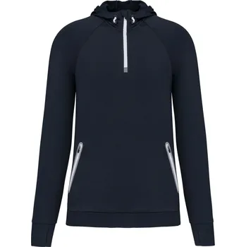 Pánská mikina Sportovní mikina s kapucí a 1/4 zipem PA 360 navy 3XL