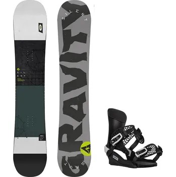 Snowboard Gravity snowboards Snowboard komplet Gravity Silent 24/25 + vázání Gravity Drift Velikost: 159 cm, Velikost vázání: XL