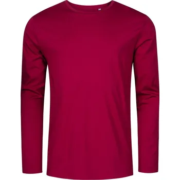 Pánské tričko s dlouhým rukávem - X.O 1465 berry 3XL