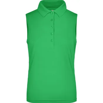 Dámské tričko Dámské polo bez rukávů JN 575 green XL