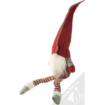 Vánoční dekorace 1Mcz Vánoční skřítek plyšový 50cm, červený