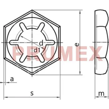 Matice Matice pojistná PAL DIN 7967 M16 nerez A4