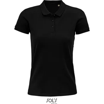 Dámské tričko Dámské piqué polo z bio bavlny Planet Women black S