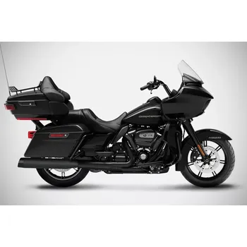 Výfuk pro motocykl Homologované koncovky výfuku motocyklu ZARD SLIP ON MUFFLERS HOMOLOGACE E5 pro motocykl HARLEY DAVIDSON ROAD GLIDE LIMITED rok 2021-2023 viz popis, barva černá (řemeslná výroba Made In Italy)