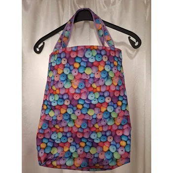 Nákupní taška Taška vzor č. 25 - klubíčka malá s fialovou