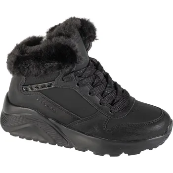 Dívčí obuv Dívčí zimní obuv Skechers Uno Lite - Comfurt Collar 310396L-BBK Velikost: 36