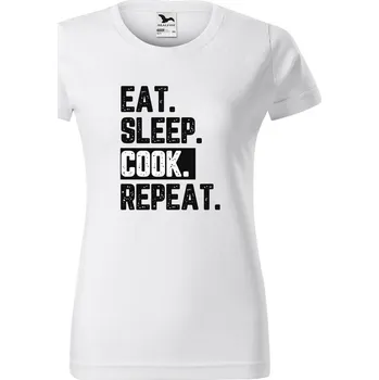 Dámské tričko DOBRÝ TRIKO Dámské tričko s potiskem Cook Barva: Bílá, Velikost: M