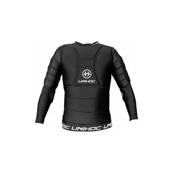 Florbalový dres Unihoc Goalie T-shirt FLOW longsleeve Brankářská vesta XXXL, černá / bílá
