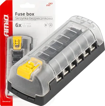 Autoelektrika Pojistková skříň, šroubovací konektory, 6 zásuvek AMIO-03836