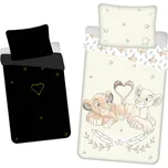 Dětské bavlněné povlečení – Lví Král "Best friends" se svítícím efektem