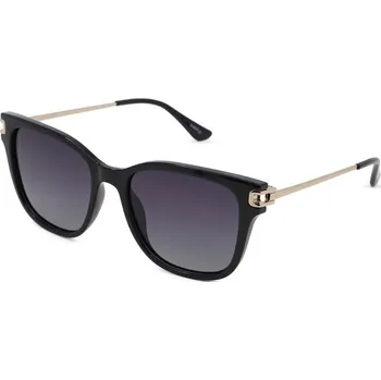 Sluneční brýle HIS 58113S černá lesk zlatá, čočka šedá gradál polarizovaná 1