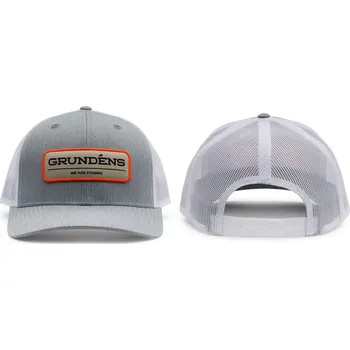 Rybářské oblečení Kšiltovka GRUNDÉNS We Are Fishing Trucker - Heather Grey/White - barva: Heather Grey/White