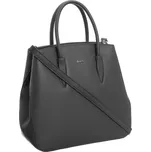 Velká dámská kožená taška přes rameno Barva: Šedá