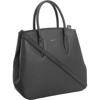 Velká dámská kožená taška přes rameno Barva: Šedá