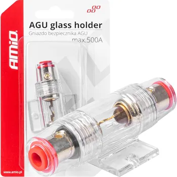 Autoelektrika Svítidlo, pouzdro, skleněná pojistková objímka AGU AMIO-03508