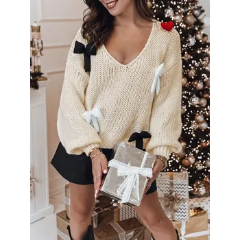 Dámský svetr Dámský svetr DSTREET PUREBOW BÉŽOVÁ unisize