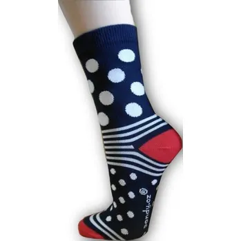 Pánské ponožky Pondy Luxusní designové ponožky "puntík" - červené Velikost: 39-41