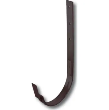 okap Hák žlabový pozink 280×500 mm – tmavě hnědá