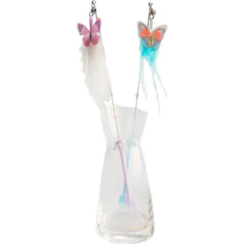 Hračka pro kočku Škádlítko pro kočky motýlkem 1ks (různé barvy)