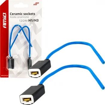 Autodoplněk Rovné keramické kostky H1 H3 zástrčka do zásuvky AMIO-03050